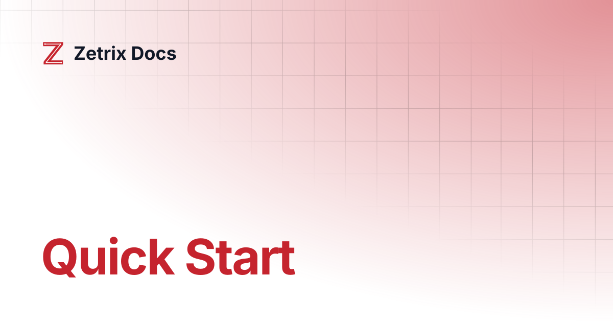 Quick Start | Zetrix Docs