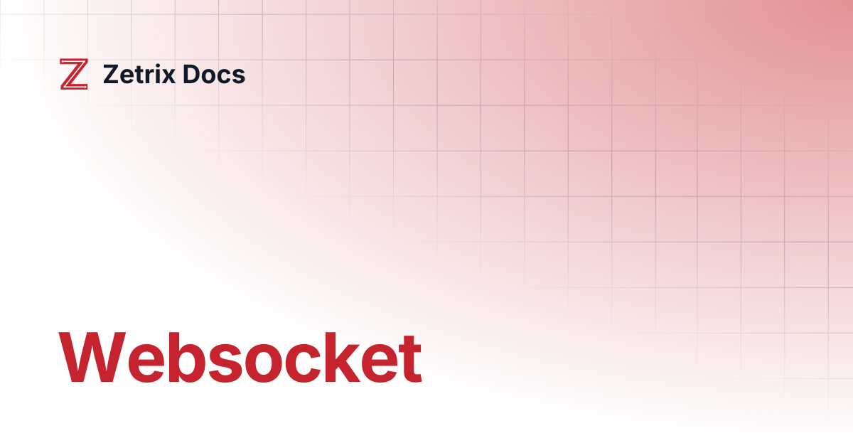 Websocket | Zetrix Docs